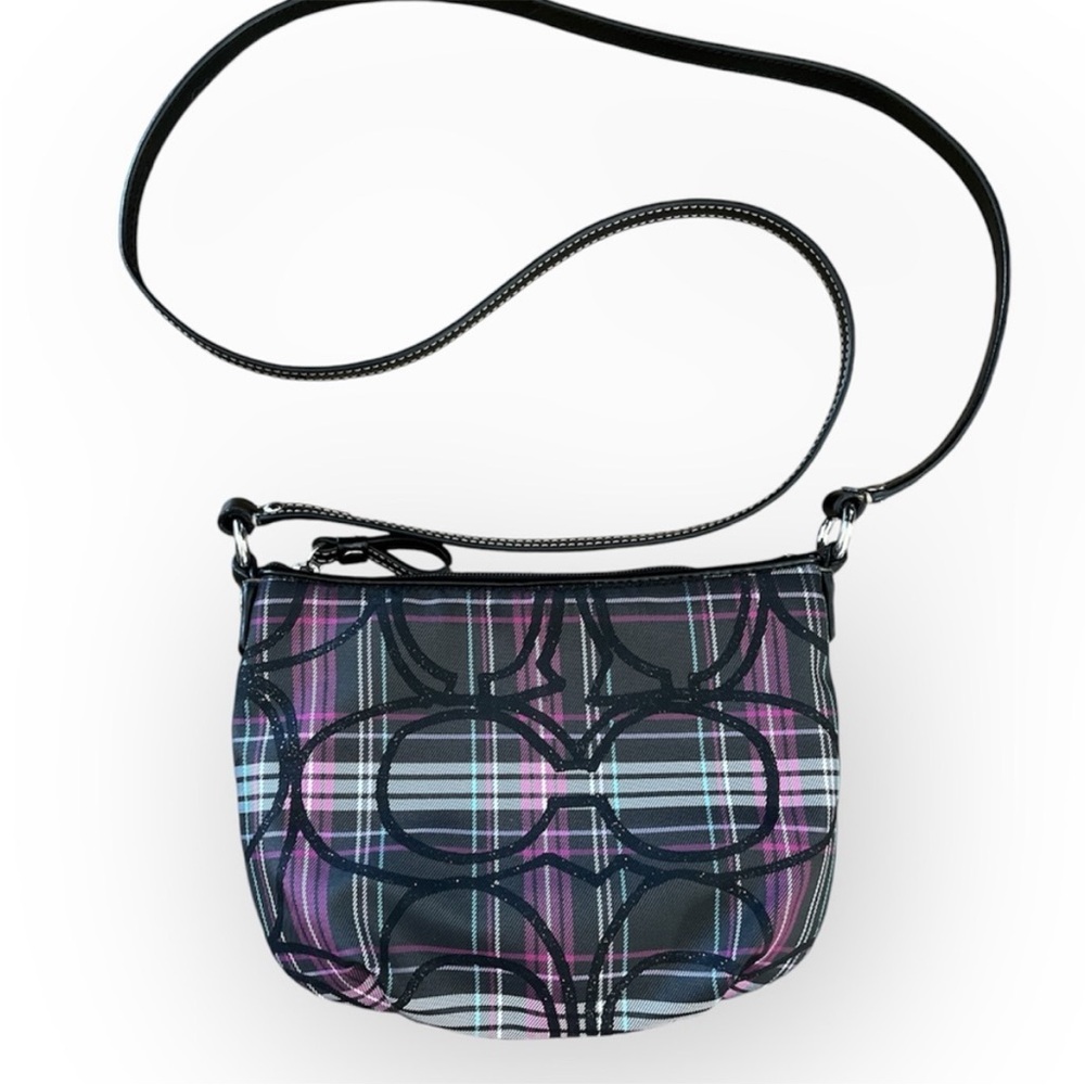 COACH Poppy Tartan Plaid Crossbody Purse